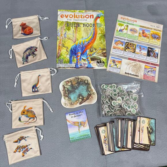 Evolution The Beginning Board Game North Star Dominic Crapuchettes COMPLETE - Picture 5 of 5